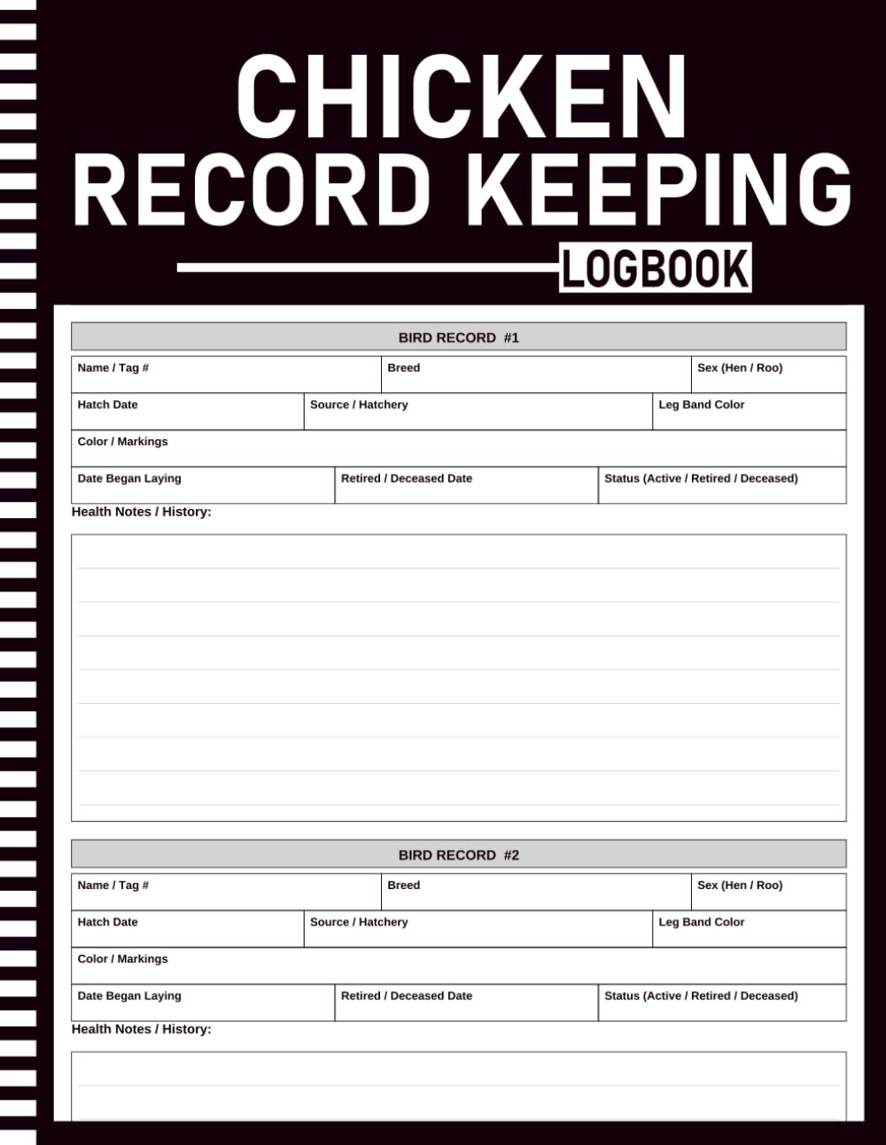 Chicken Record Keeping Log Book: Egg Production, Feed Cost, Flock & Health Tracker for Backyard Chicken Keepers, Homesteaders & Hobby Farmers | 48 Bird Records, 3 Years Daily Logs baixar livro de graça