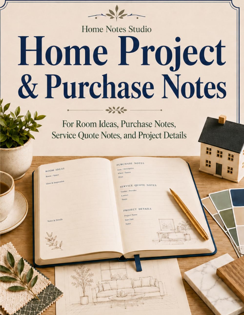 capítulo por capítulo baixar Home Project & Purchase Notes: For Room Ideas, Purchase Notes, Service Quote Notes, and Project Details