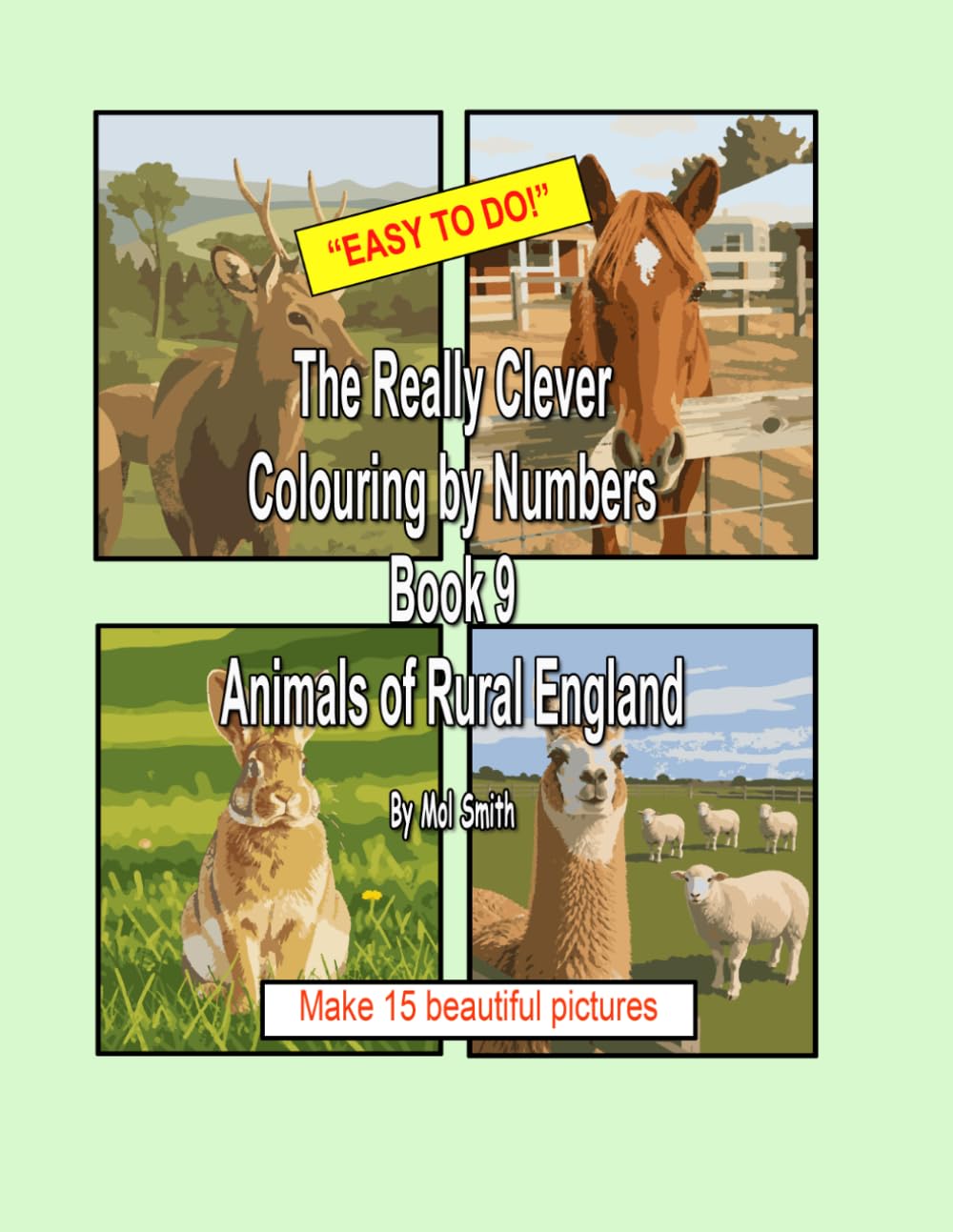 The Really Clever Colouring by Numbers Book 9 Animals of Rural England baixar o livro de graça