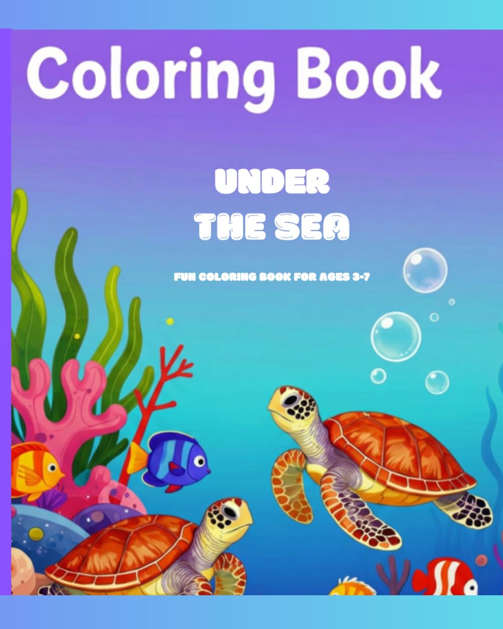 ler totalmente Under the sea: Fun coloring book for ages 3-7
