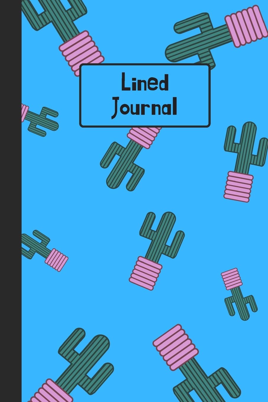 ler totalmente Lined Journal: Cactus On Pink Plant Pot Pattern: 120 Page Lined Paperback Notebook - 6"x9"(15.2 x 22.9 cm)