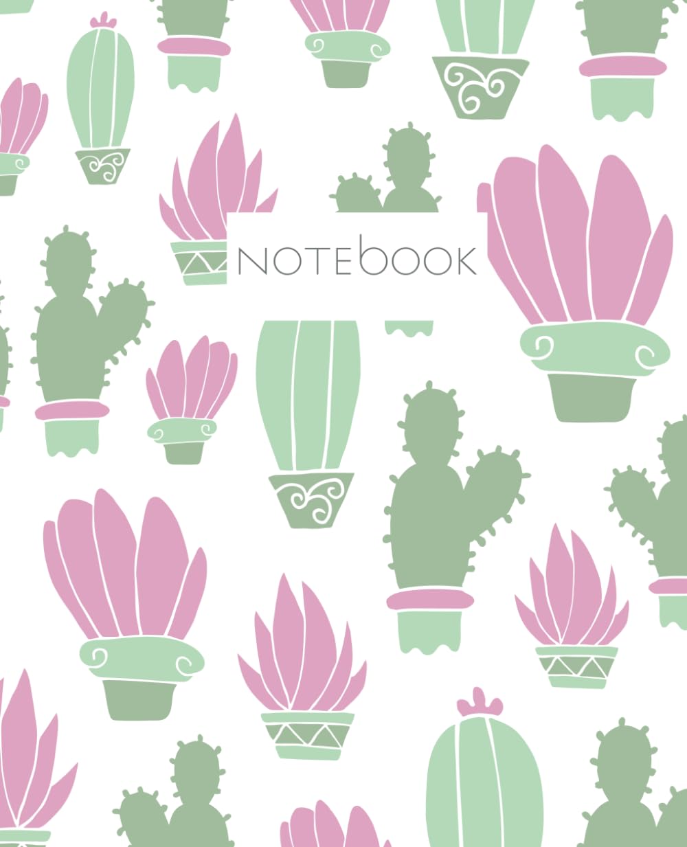 Super Cute Mint & Pink, Pastel Green Sage, Matcha Cactus Notebook College Ruled Boho Preppy Y2K Journal: Pastel Aesthetic School & Office Supplies for Girls, Teens & Women baixar o livro de graça