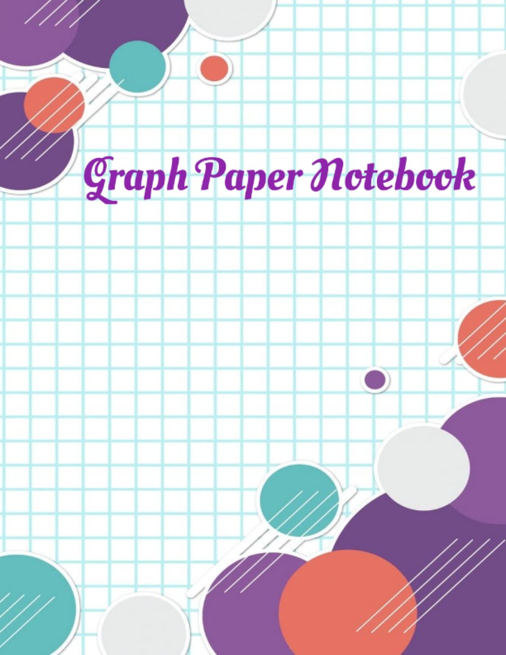 Graph Paper Notebook 8.5"x11" 100 Pages Grid Paper