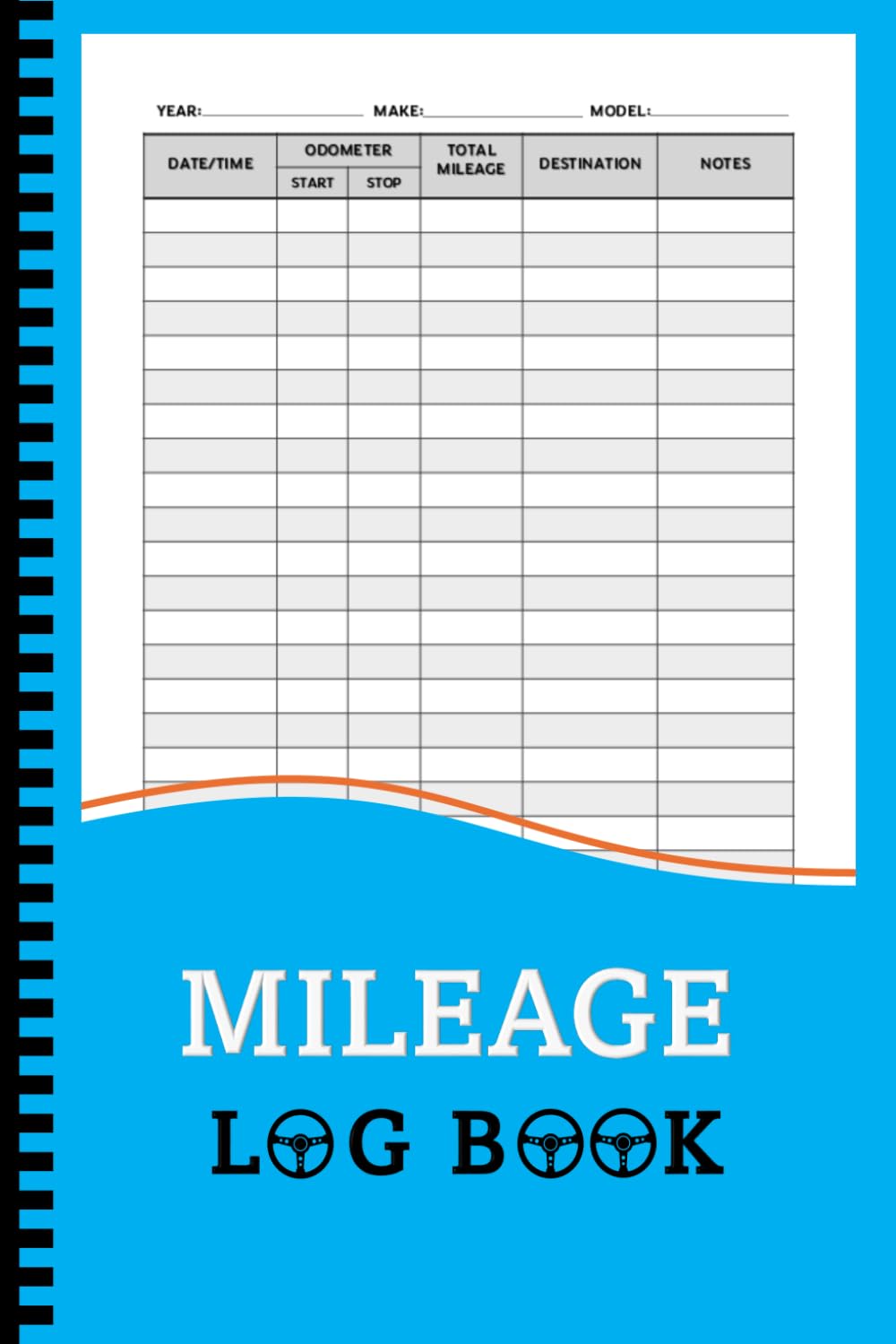 ler totalmente Mileage Log Book: Automotive Miles Tracker For Small Business or Personal Taxes, Odometer Tracker Logbook, Auto Mileage Journal (105 Pages, A5)