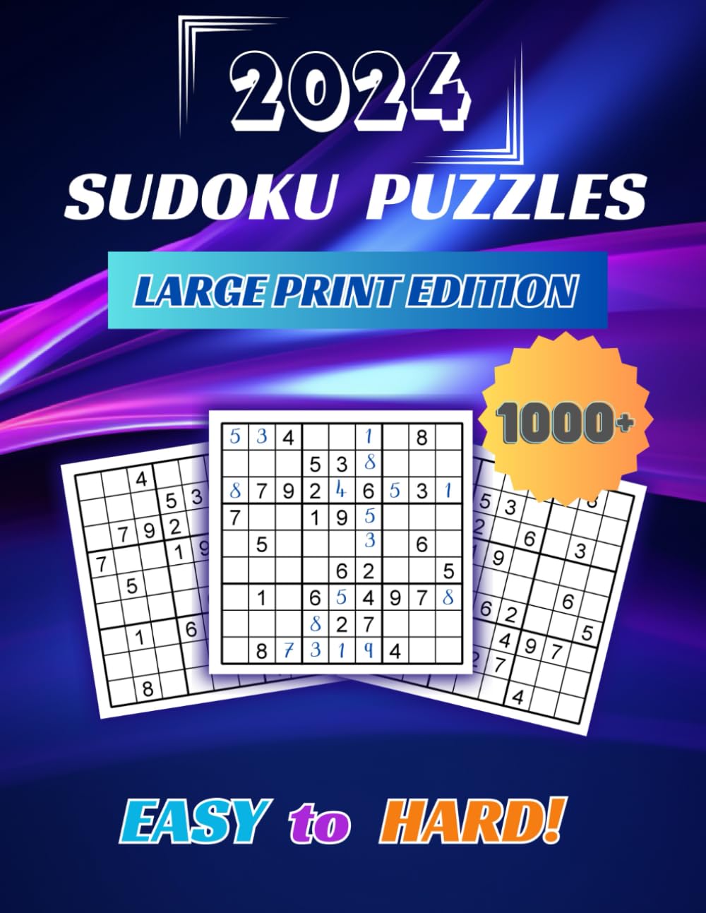 capítulo por capítulo baixar Sudoku Puzzles: Large Print Edition: 1000+ Sudoku Book for Adults, Teen and Senior from Easy to Hard all with clear, easy-to-read print and complete solutions