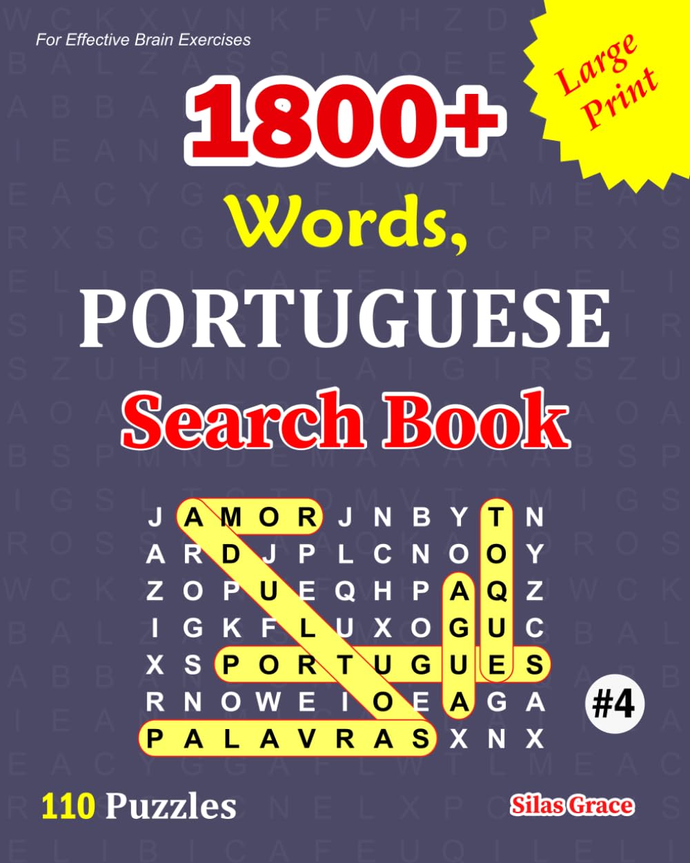1800+ Words, PORTUGUESE Search Book: #4: 110 Puzzles with Solutions to keep you Entertained baixar livro de graça