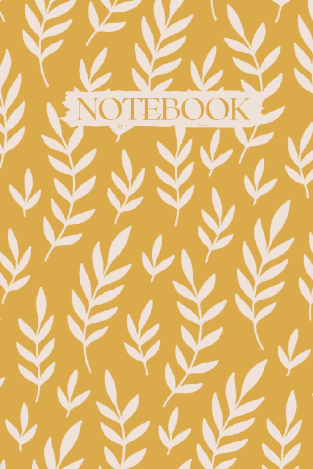 Notebook: Notebook Journal Non Dated Lined Paper Mustard Leaf Print baixar livro de graça