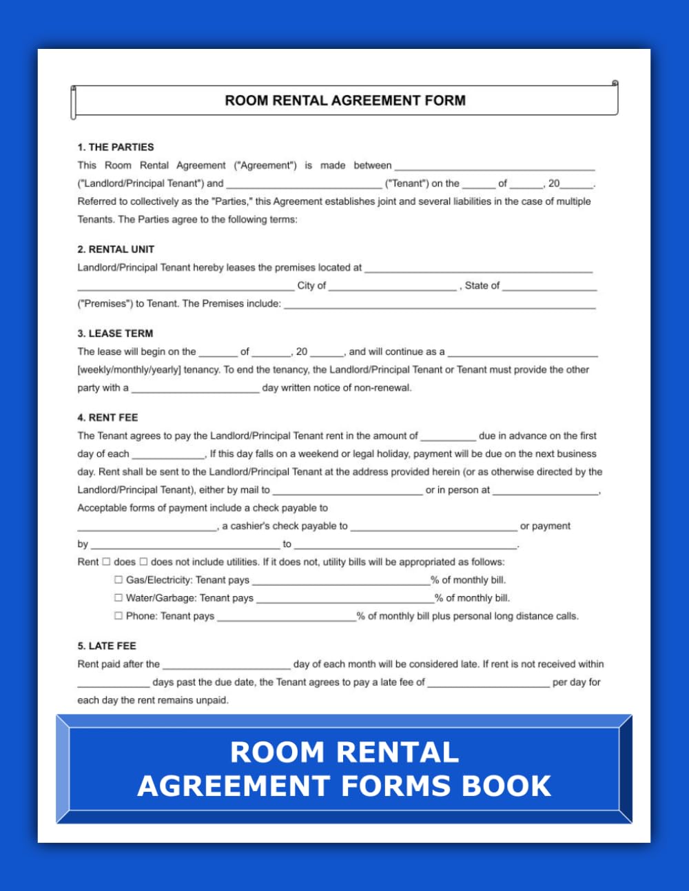 capítulo por capítulo baixar Room Rental Agreement Forms Book: Simplified Rental Contracts for Efficient Property Management | 60 Fillable 8.5x11 Forms | Designed for Compliance, Clarity, and Convenience.