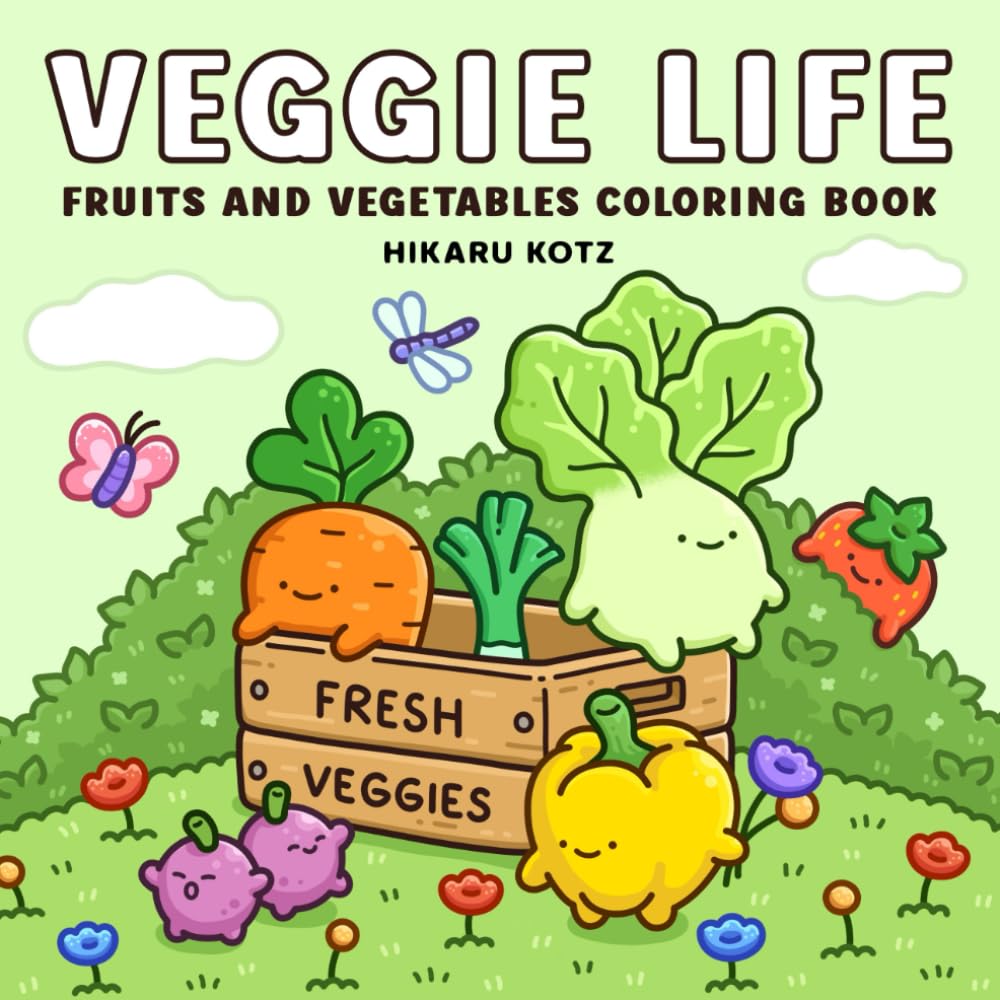 capítulo por capítulo baixar Veggie Life: Fruits and Vegetables Coloring Book for Adults and Teens