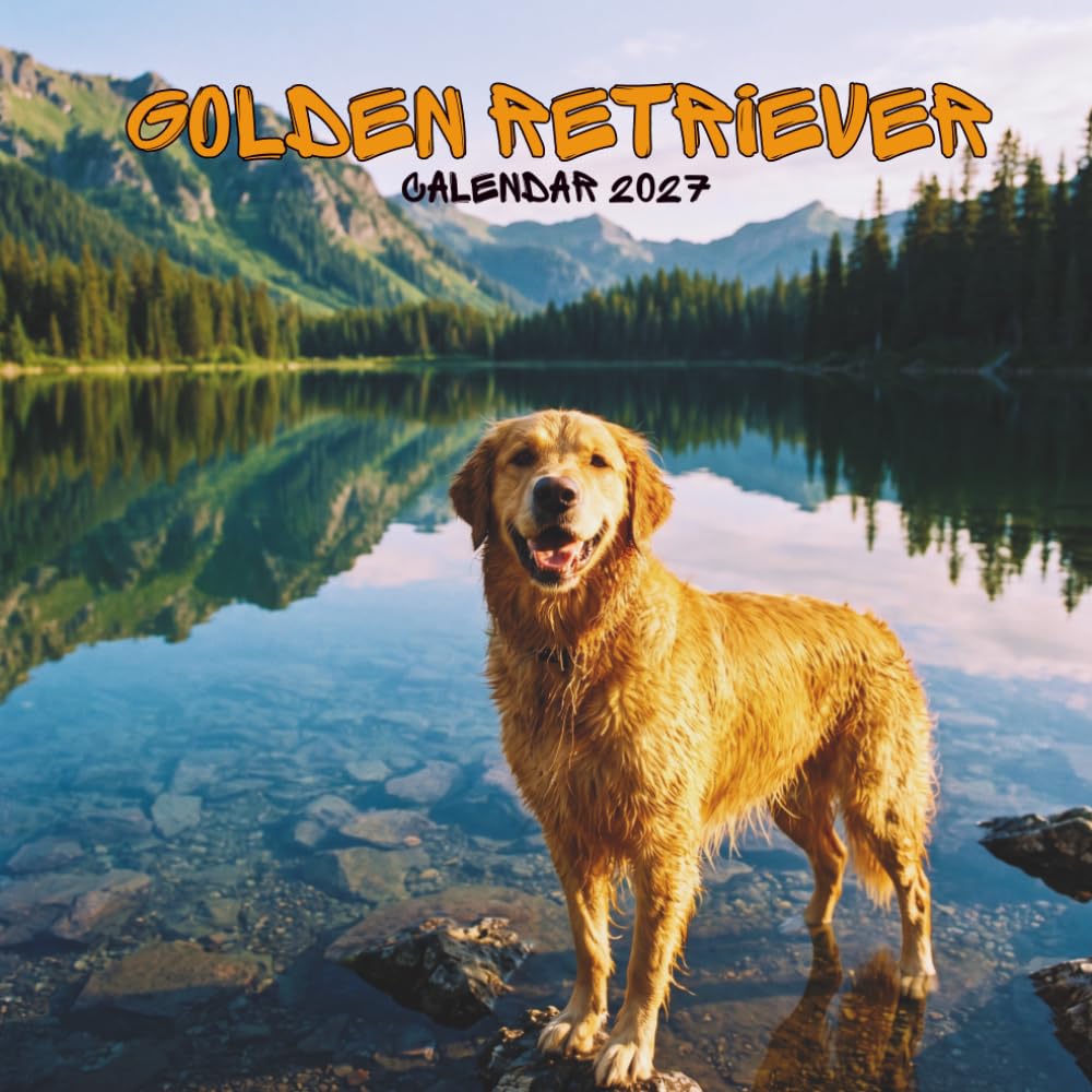 Golden Retriever Calendar 2027: Twelve Months of Cheerful Canine Moments with US Holidays and Monthly Notes | Square 8.5 x 8.5 Inches baixar livro de graça