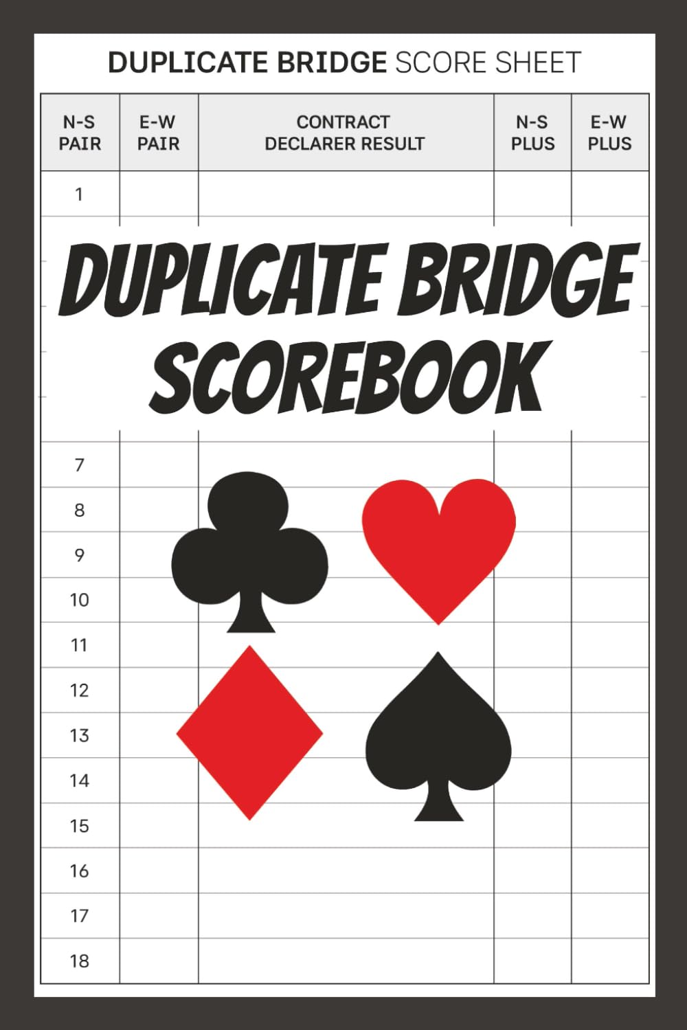 ler totalmente Duplicate Bridge Scorebook: Matchpoint Score Tracking for Club & Tournament Play