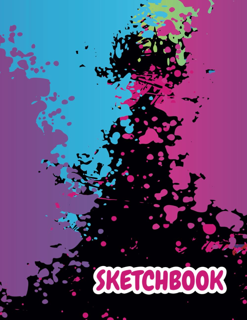 Sketchbook: Colorful Splash Blank Sketchbook for Drawing, Doodling or Sketching | 110 Pages, 8.5 x 11 baixar livro de graça