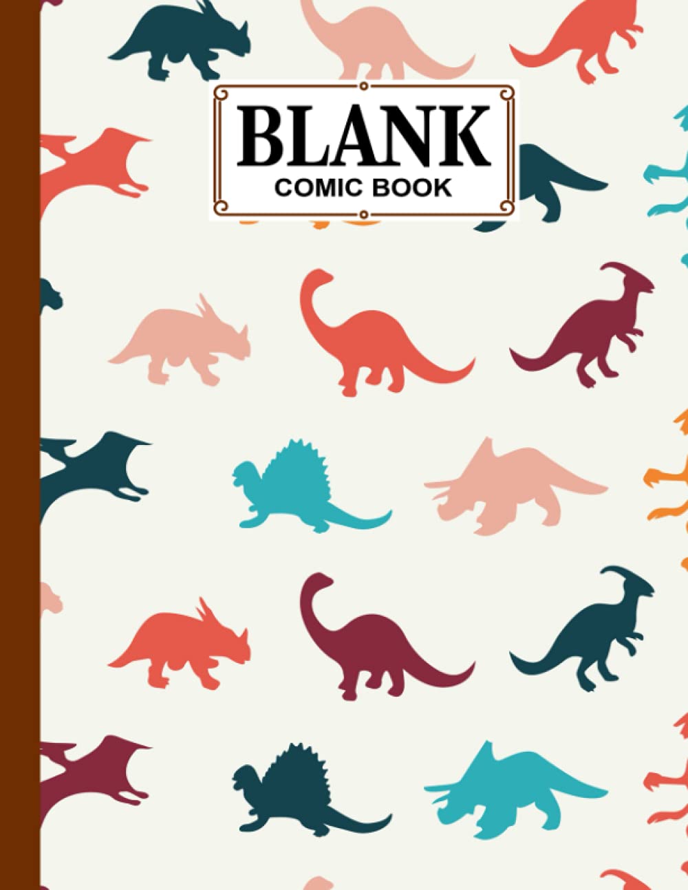 ler totalmente Blank Comic Book: Dinosaurs Set Cover Blank Comic Book, Create Your Own Story, Journal, Notebook, Sketchbook for Kids and Adults, 120 Pages - Size 8.5" x 11" Notebook by Lilly Hohmann