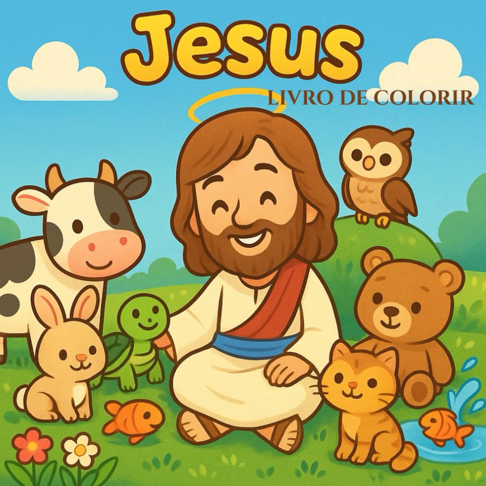 Jesus Livro de Colorir: Para relaxar, colorir com carinho e aprender sobre o amor de Jesus (Portuguese Edition) baixar livro de graça