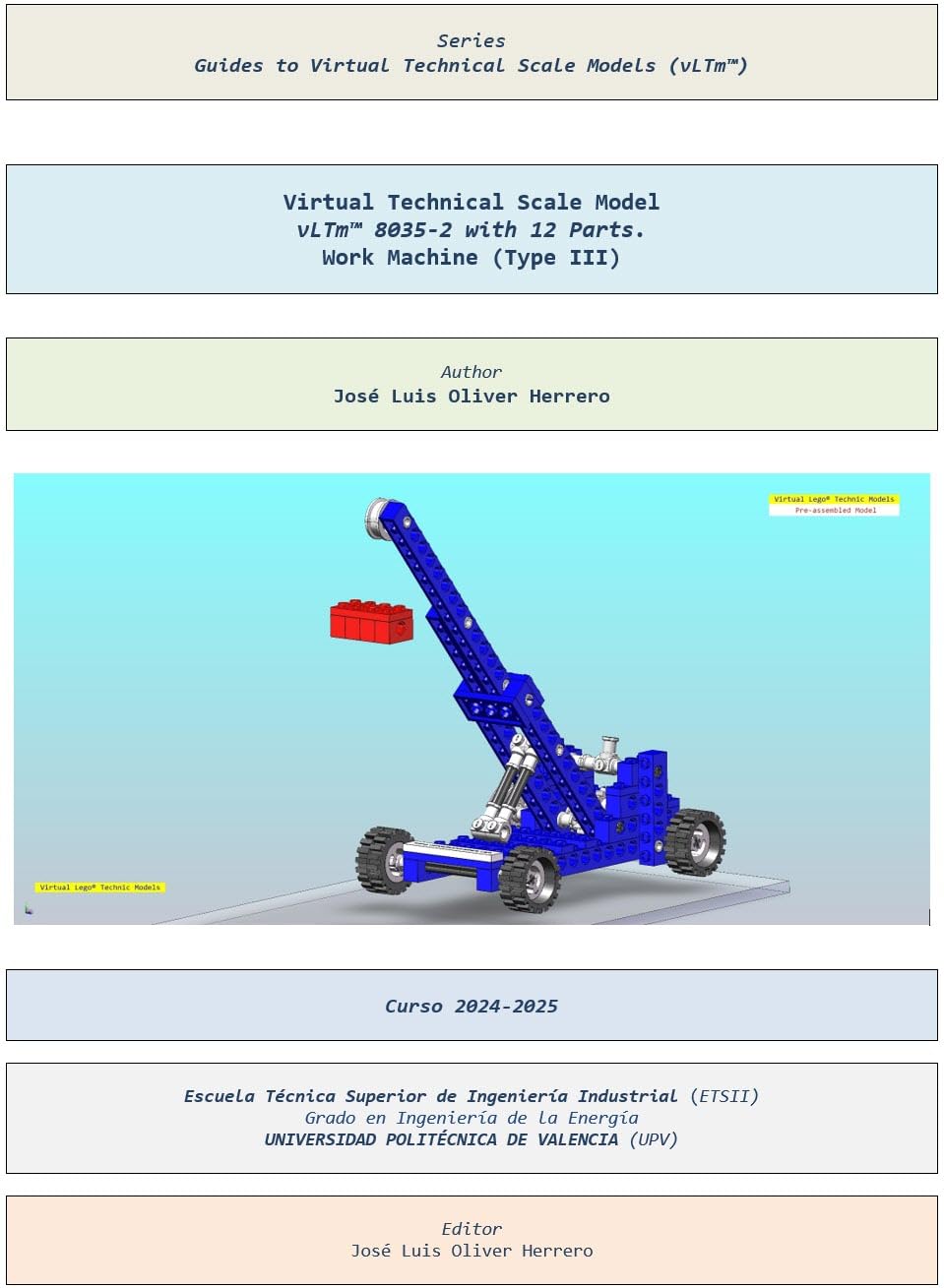 Virtual Technical Scale Model vLTm™ 8035-2 with 12 Parts. Work Machine (Type III) (Guides to Virtual Technical Scale Models (vLTm™) Book 1033) (English Edition) baixar o livro de graça