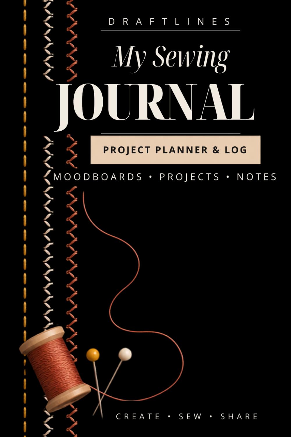 ler totalmente My sewing journal: Sewing Project Planner & Log book: 40 Projects with Moodboards, Recaps & Wardrobe Planner- Gift for sewists