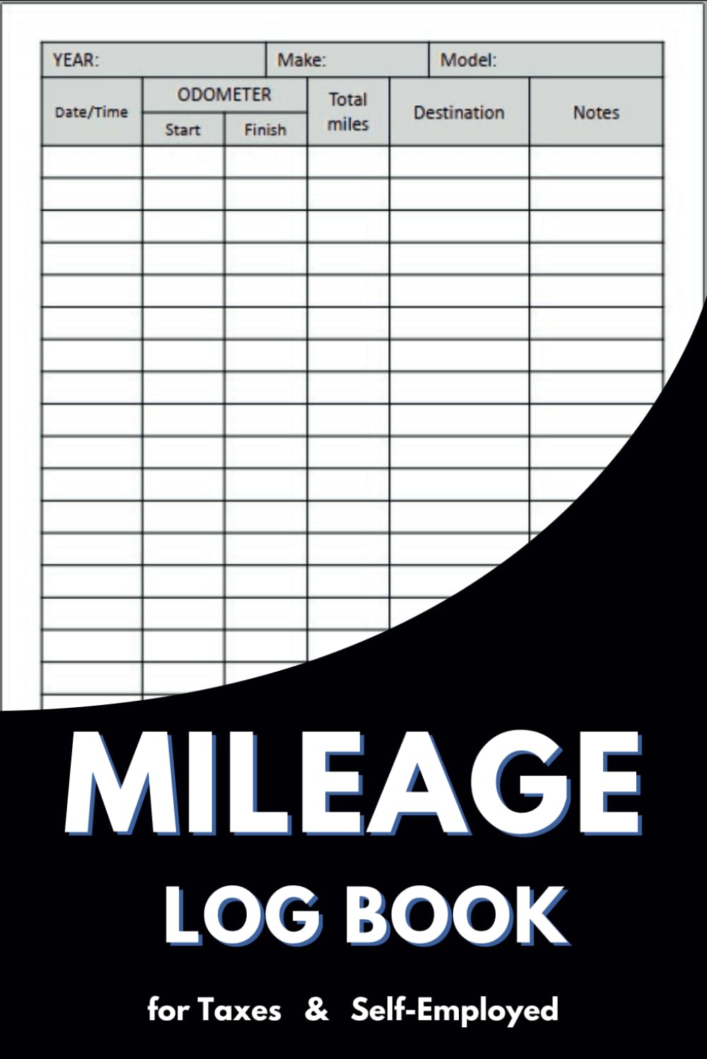 ler totalmente Mileage Log Book: Vehicle Mileage Tracker Logbook for Taxes & Self-Employed