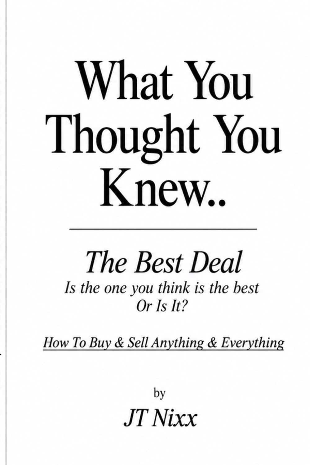 What You Thought You Knew baixar o livro de graça