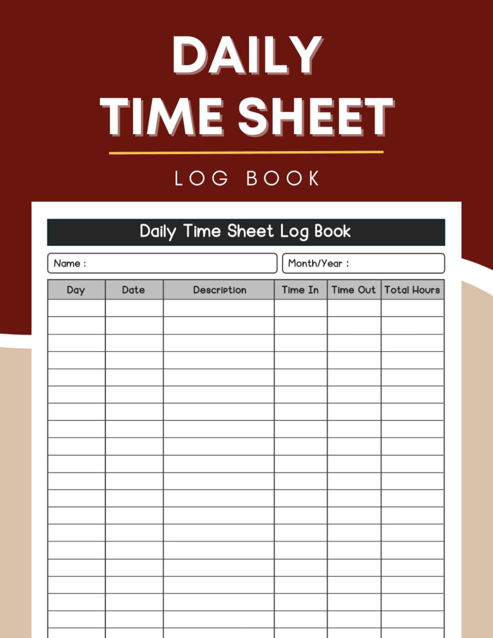 capítulo por capítulo baixar Daily Time Sheet log book: Organize Your Hours, Optimize Your Productivity