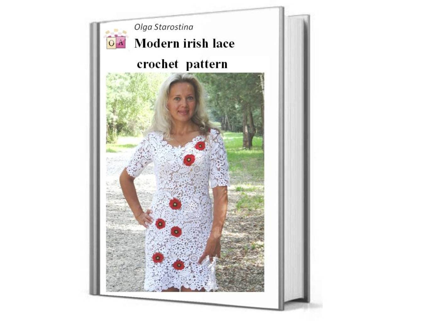 capítulo por capítulo baixar Irish crochet lace patterns Dress with poppies (Modern Irish Crochet Lace Pattern) (English Edition)