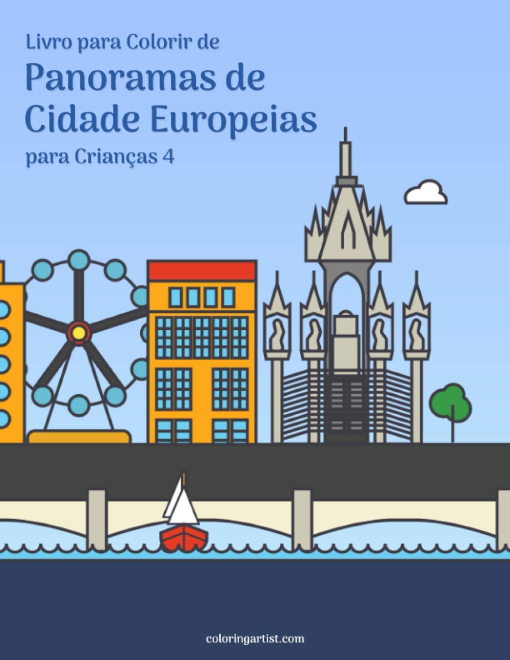 capítulo por capítulo baixar Livro para Colorir de Panoramas de Cidade Europeias para Crianças 4