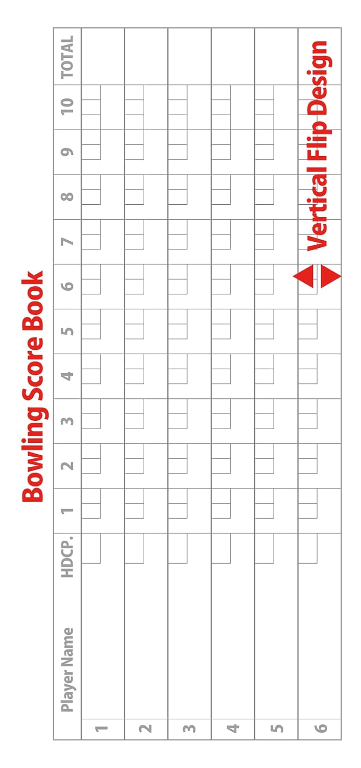 Bowling Score Book 100 Pages | 6 Player Scoresheet Notebook: Vertical Flip Design with Handicap Column | 4x8.5 Inch Pocket Size for League Play Practice and Games baixar o livro de graça