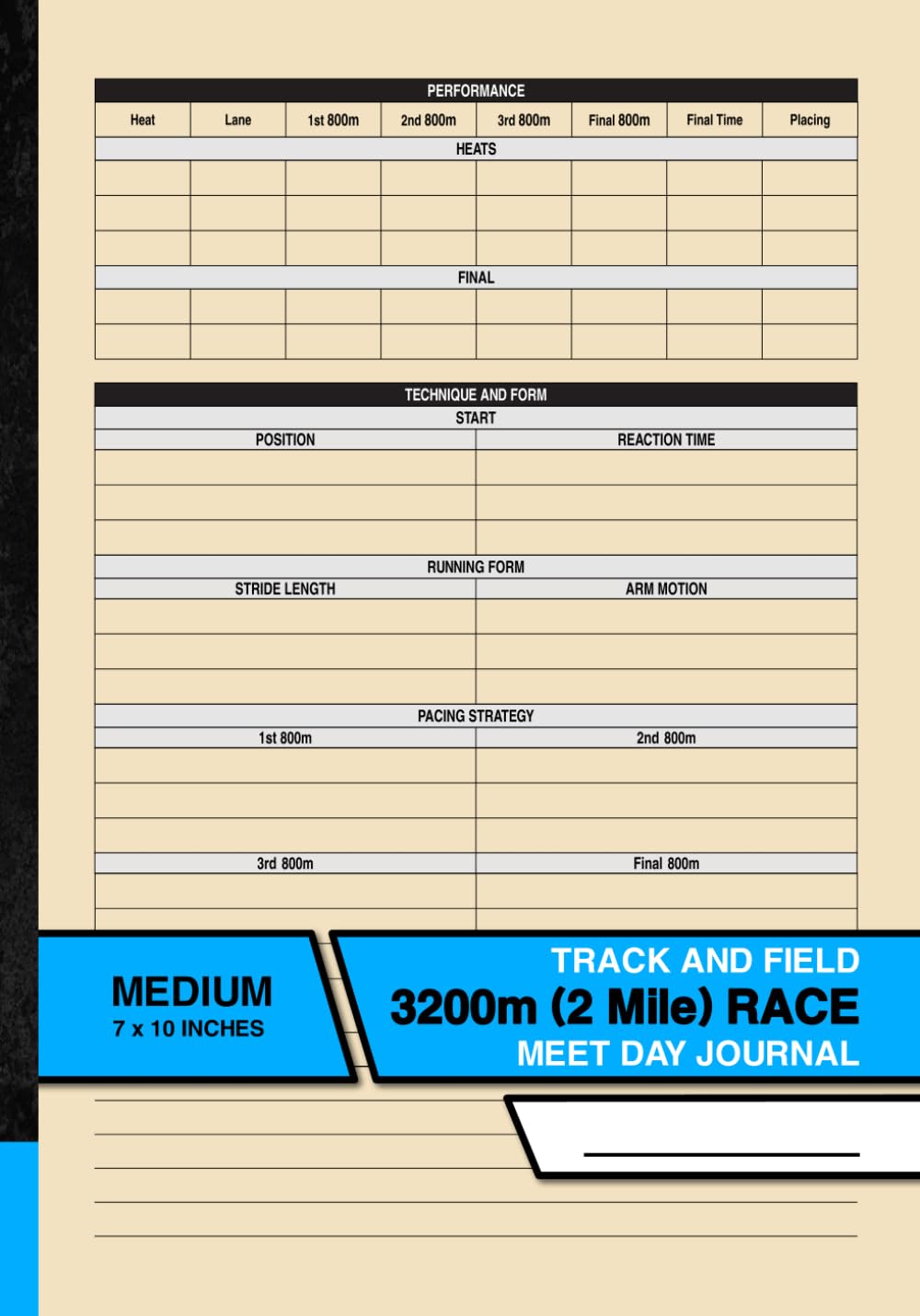 capítulo por capítulo baixar Track and Field - 3200m (2 Mile) Race - Meet Day Journal: Record and Track Your Individual Athletic Performance | For High School Athletes | 25 Meets | Medium