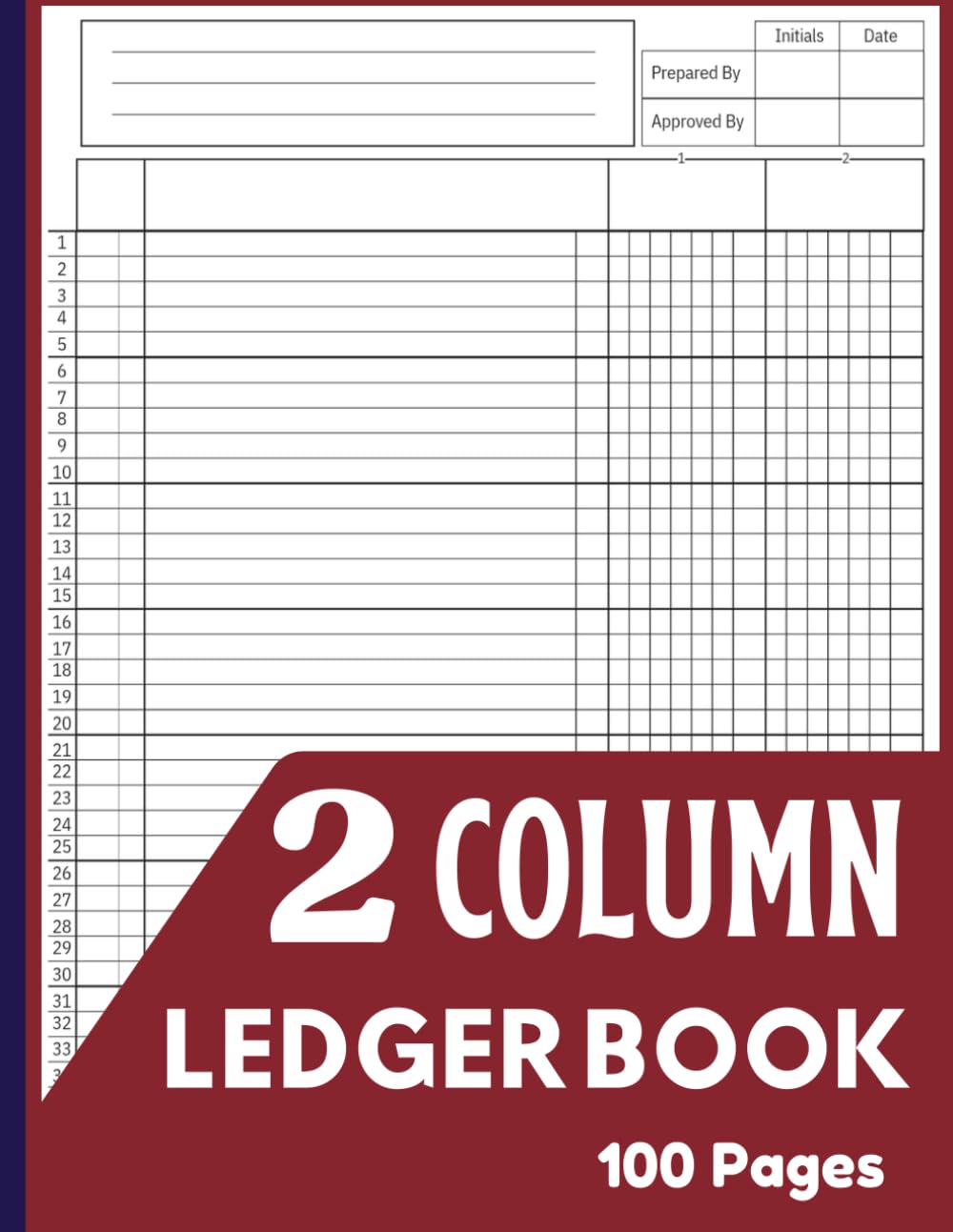 2 Column Ledger Book: Large Simple Two Column for Bookkeeping and Accounting | Log Book For Small Business and Personal Finance baixar o livro de graça