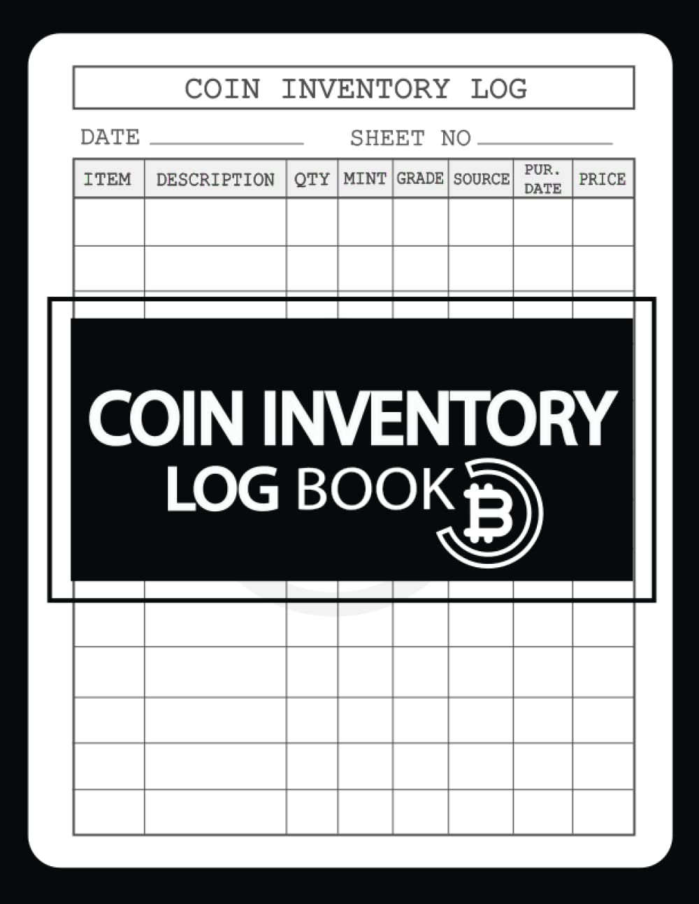 ler totalmente Coin Inventory Log Book: Coin Inventory Log/Coin Collectors/120 pages 8.5 x 11 inches