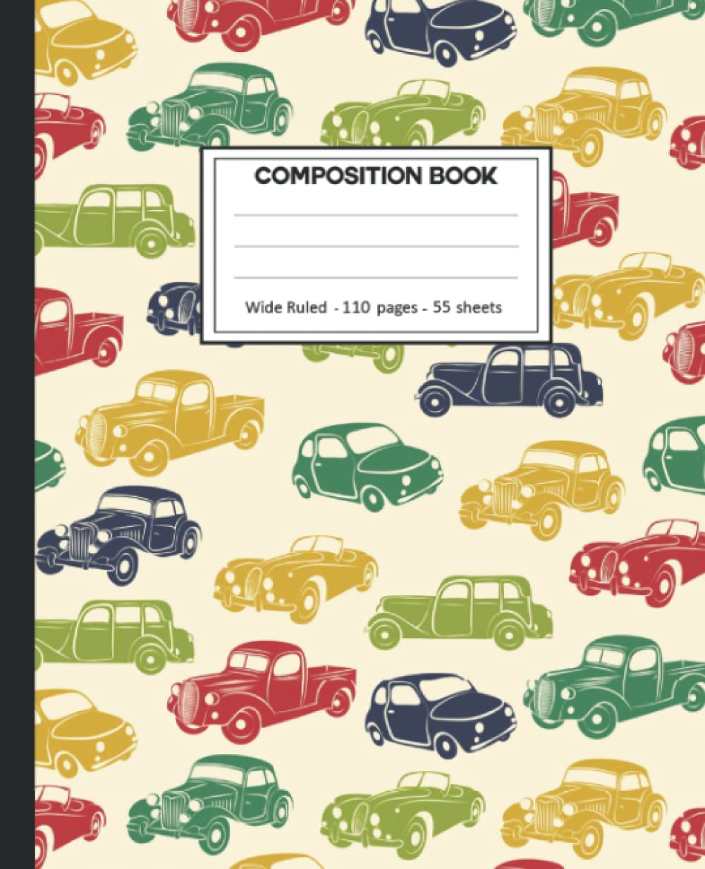 Composition Notebook: vintage car Pattern College Ruled Lined Comp Book. baixar o livro de graça