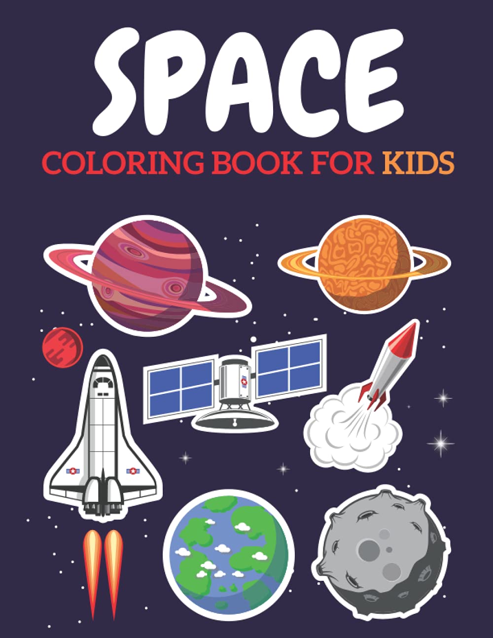 Space Coloring Book for Kids: Easy Educational Space Coloring Page for Kids and Toddlers Ages 2-8 baixar o livro de graça