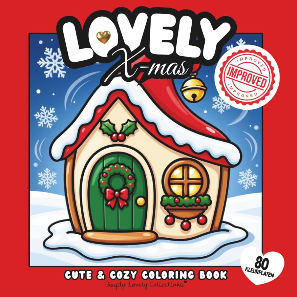 ler totalmente Lovely X-mas kleurboek 80 kleurplaten: Cozy Christmas Coloring Book: Bold & Easy Kerst Kleurboek voor Volwassenen – 80 Schattige en Knusse Kleurplaten... voor Viltstiften en Markers (Dutch Edition)