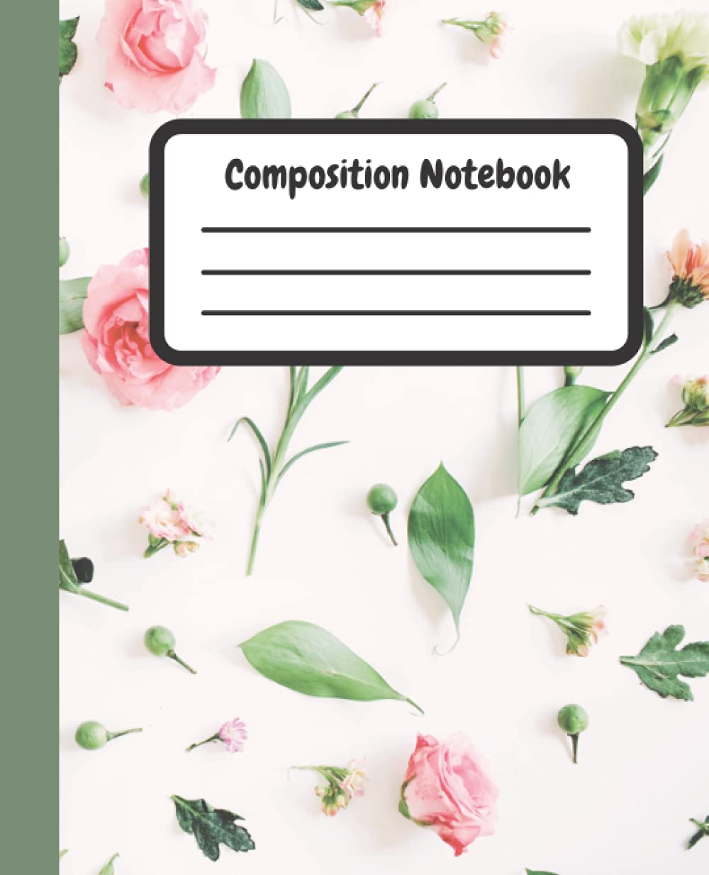 ler totalmente Flower Composition Notebook: Pink Flower Pattern - 7.5" X 9.25 - Wide Ruled - 110 Pages
