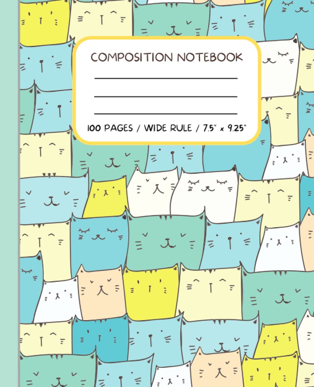capítulo por capítulo baixar Composition Notebook: Wide Ruled Quality Lined Paper Notebook & Journal for Girls Boys Students Kids Back to School Writing Notes (200 pages / 100 sheets, 7.5 x 9.25 in)
