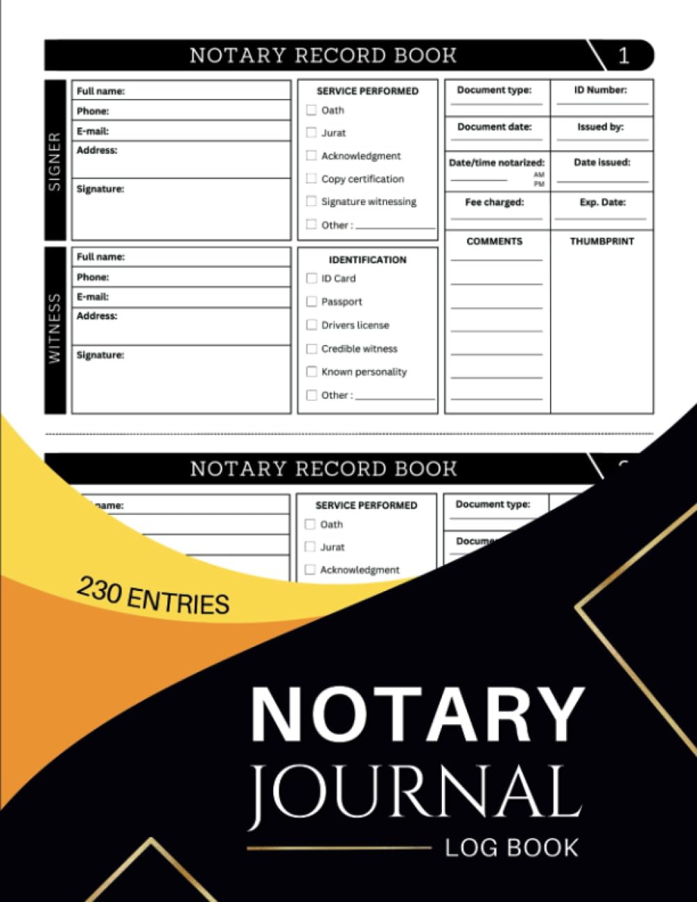 capítulo por capítulo baixar Notary Journal Log Book: Official Notary Log Book, Notary Public Record Book, With 230 Entries For Notarial Acts.