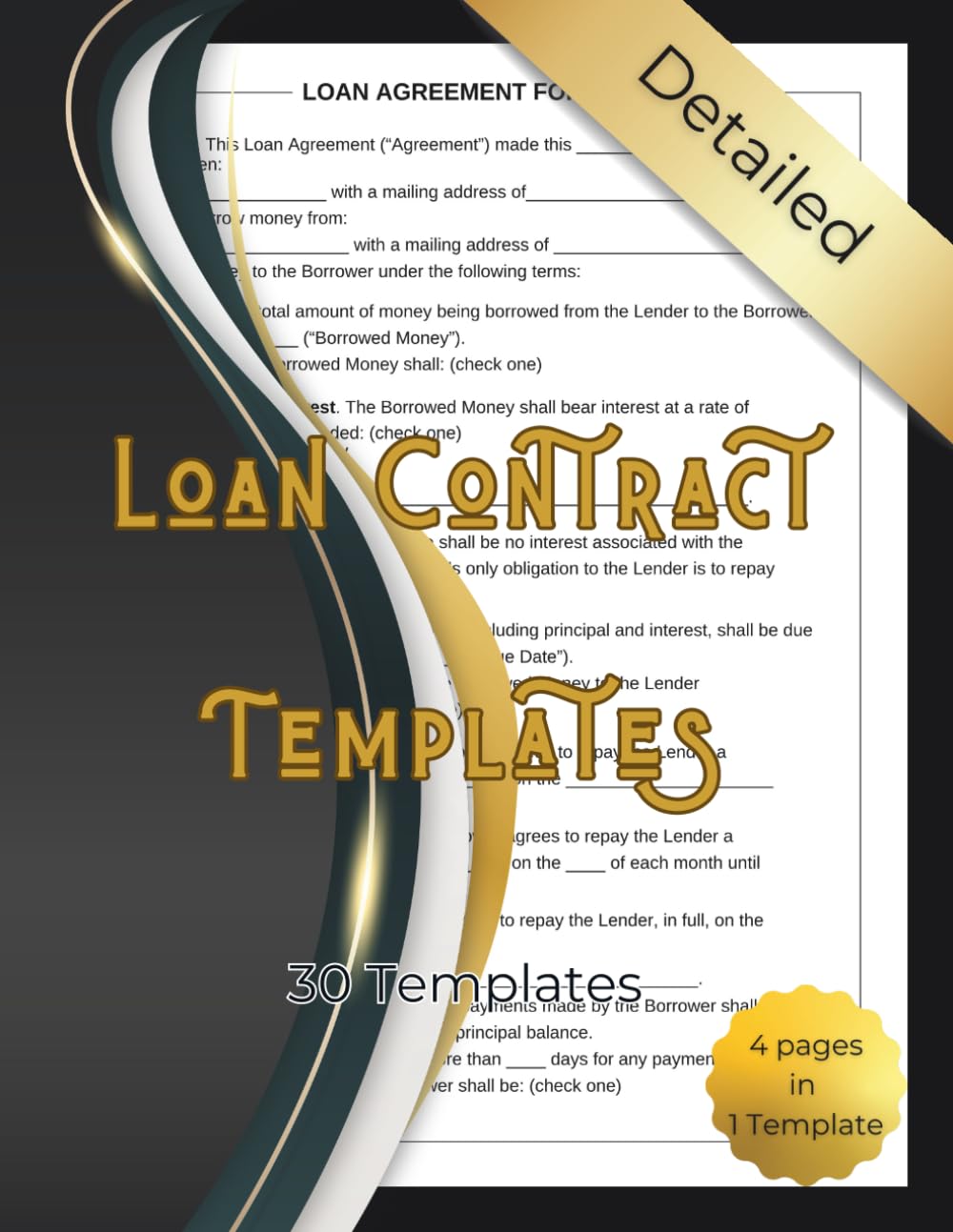 Loan Contract Templates: A Book of 30 Detailed Loan Contract Forms — Legal, Editable, 4 Pages Each, Easy to Understand & Ready to Fill baixar livro de graça
