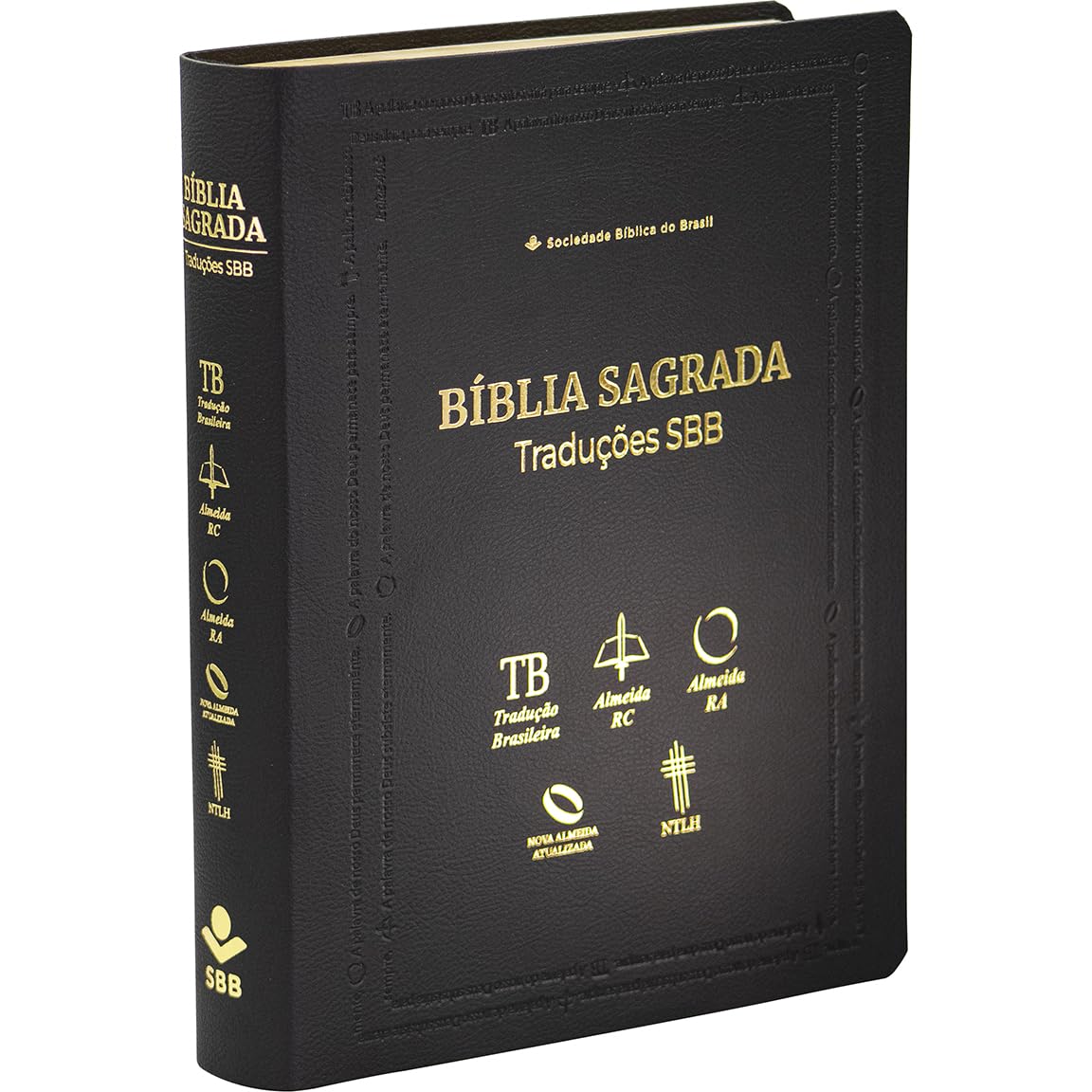 Bíblia Sagrada Traduções SBB ― TB / ARC / RA / NAA / NTLH, Letra Regular, com mapa, Capa Couro Sintético Preta: Tradução Brasileira (TB), Almeida... Nova Tradução na Linguagem de Hoje (NTLH) baixar o livro de graça