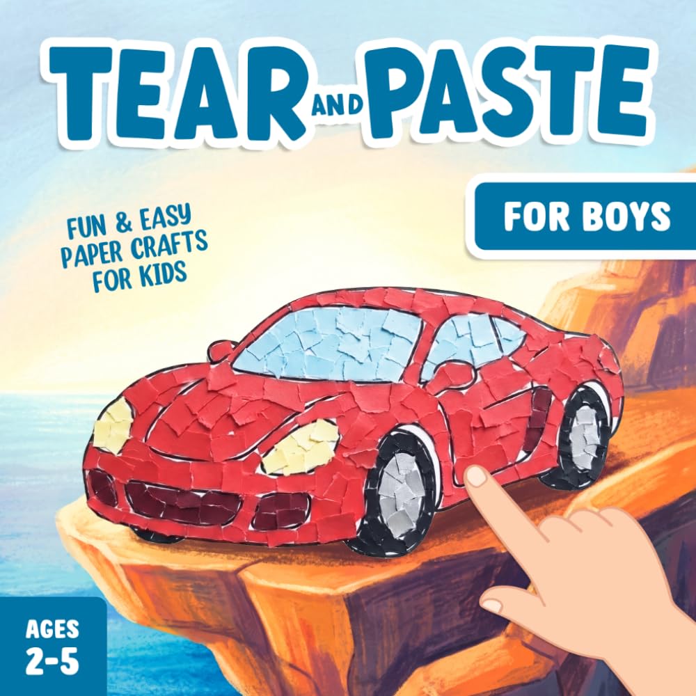 Tear and Paste Crafts for Boys 2-5: A Fun Paper Art Activity Book to Teach Your Toddler Creativity and Fine Motor Skills! baixar livro de graça
