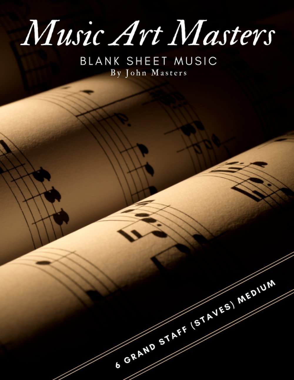 Blank Sheet Music: Grand Staff Music Paper, Manuscript Paper Notebook, 6 Medium Grand Staff For Musical Artist, Alternative Musician Gift Ideas baixar o livro de graça
