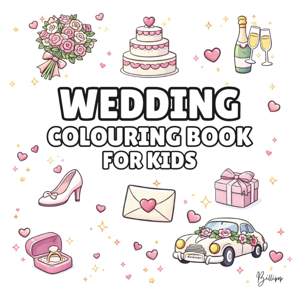 ler totalmente Wedding Colouring Book for Kids – Cover Colour: White: Bold and Easy Wedding Colouring Pages for Children | 40 Fun Wedding Designs with Cakes,... Fun (Wedding Colouring Books – Bold & Easy)