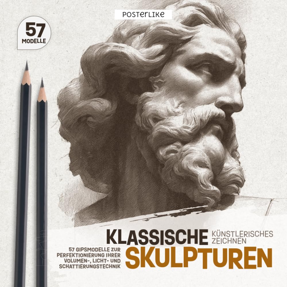 ler totalmente Klassische Skulpturen - Künstlerisches Zeichnen: 57 Gipsmodelle zur Perfektionierung Ihrer Volumen-, Licht- und Schattierungstechnik (German Edition)