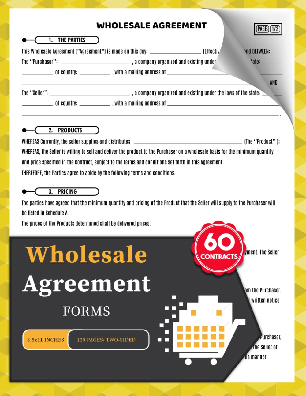 Wholesale Agreement Forms: 60 Purchase & Sale Contracts | Record Terms, Pricing, and Delivery | 2 Pages/Form baixar livro de graça