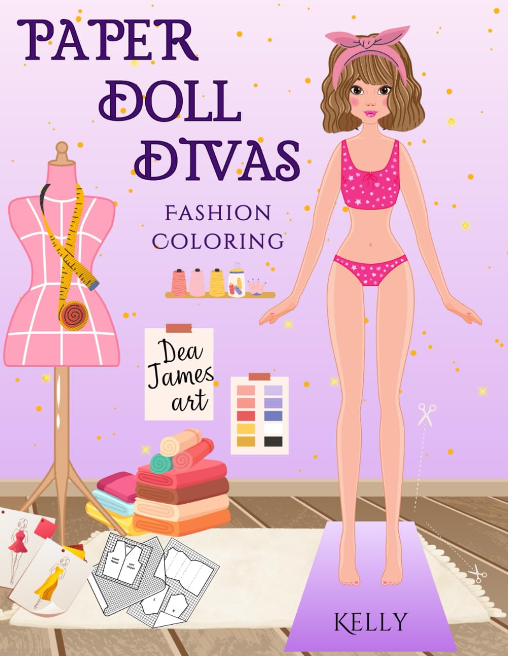 Paper Doll Divas: Fashion Designer: Cut Out Paper Dolls with Clothing for Coloring baixar livro de graça