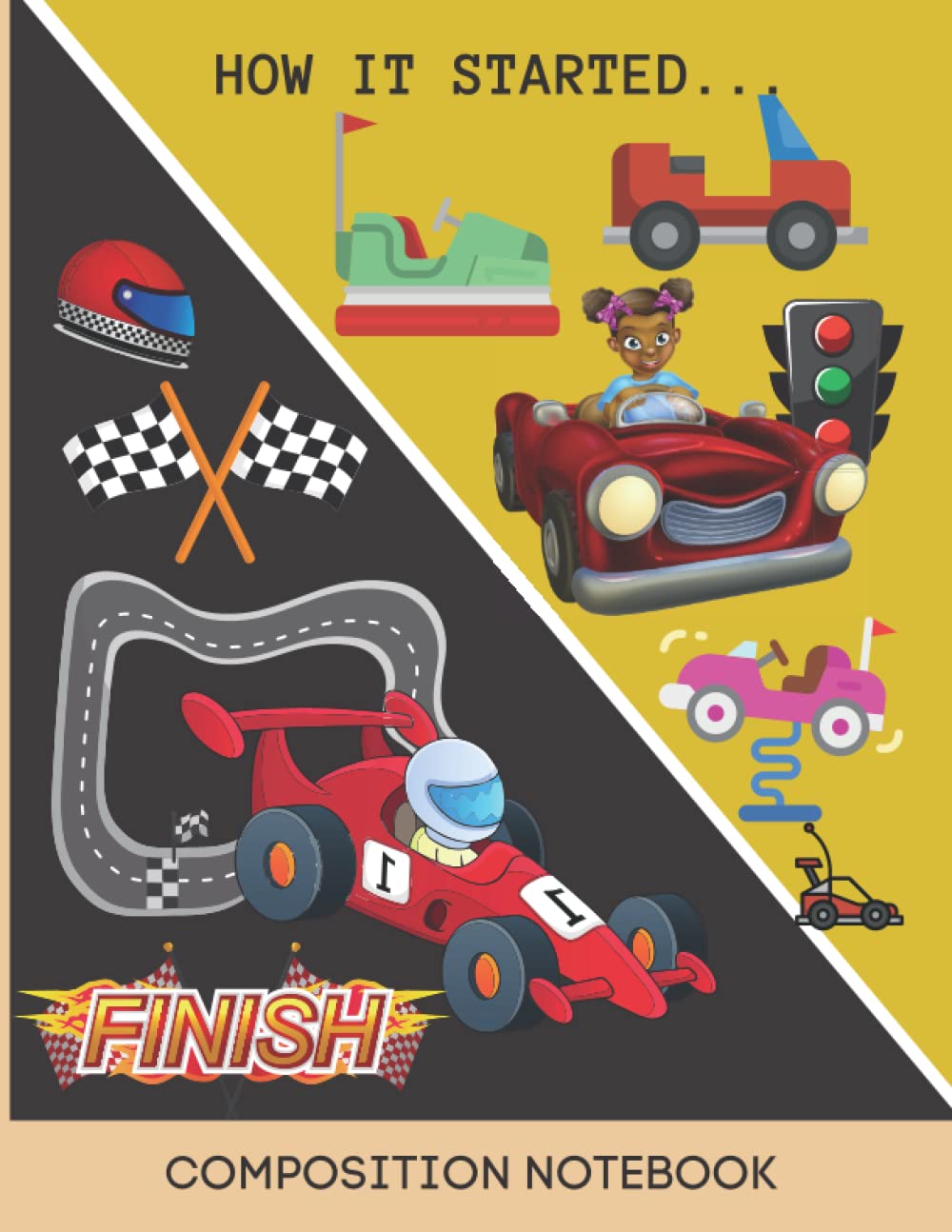 THE WINNER (RACER) - HOW IT STARTED: (8.5x11" - WIDE LINE RULED - COMPOSITION NOTEBOOK/JOURNAL - 120 PAGES) baixar livro de graça