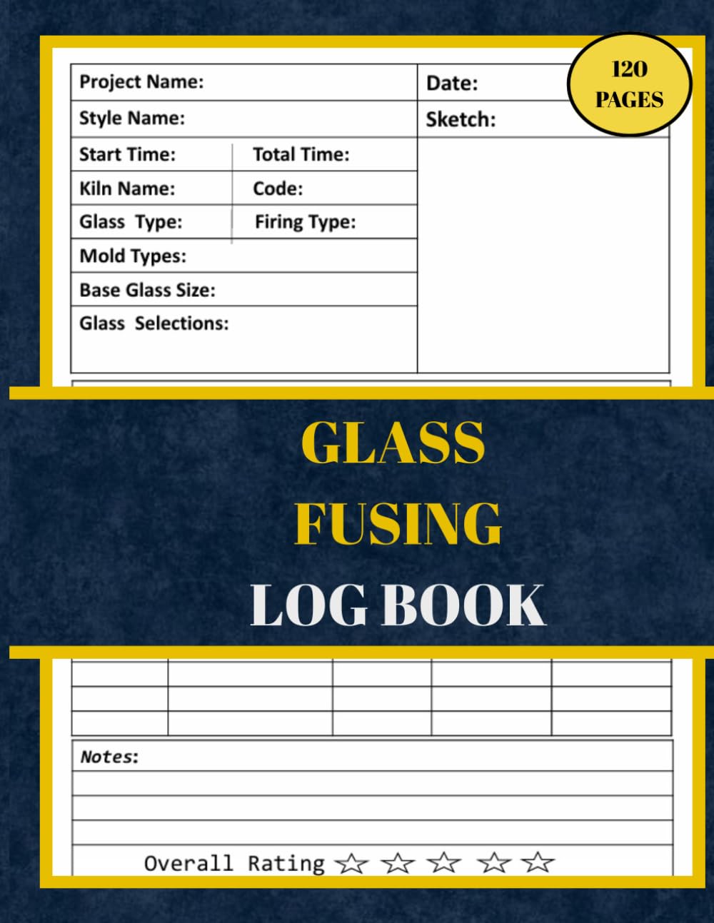 ler totalmente Glass Fusing Log Book: Track & Record your Fused Glass Project, Fused Glass Artists and Essentials Log,and Essentials Planner, Styles and Kiln Firing... Project Materials, 120 Pages, 8.5 x11 inches