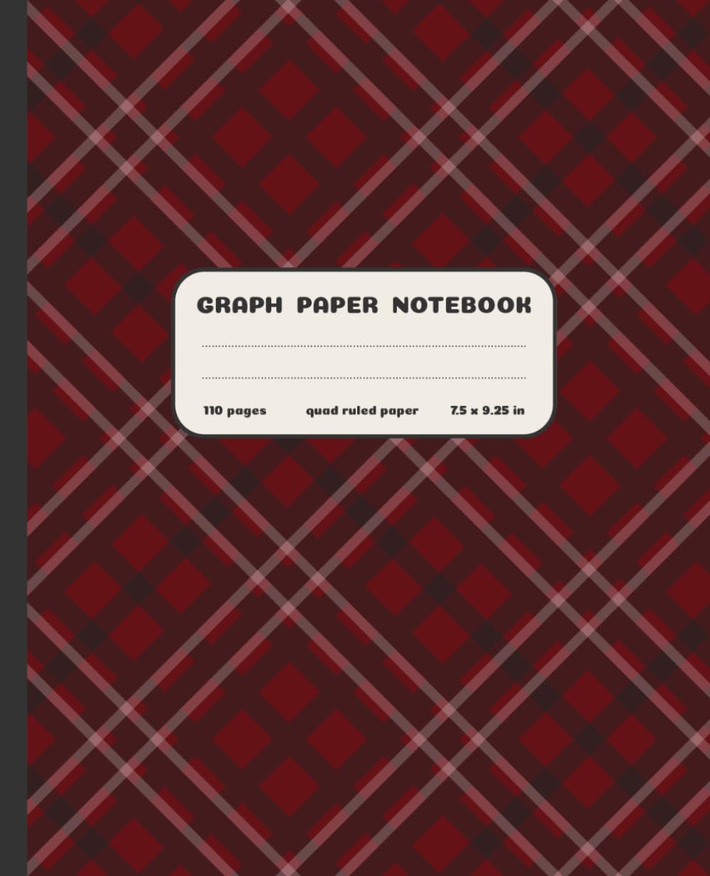 capítulo por capítulo baixar Graph Paper Notebook: Minimal Simple Grid Notebook – Preppy Aesthetic Graph Ruled Composition Book, Burgundy & Black Plaid Grid Journal for School,... Work, Cute Notebook for Girls, Teens & Women