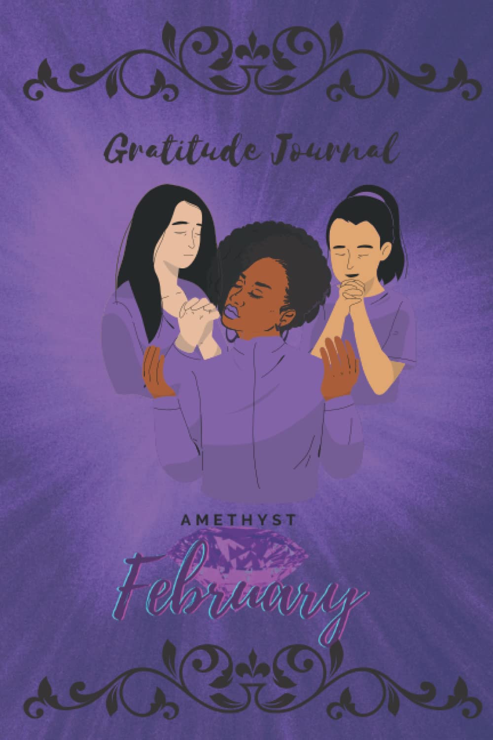 February Month Amethyst Gratitude Journal: 116-Page Lined 6x9inches baixar livro de graça