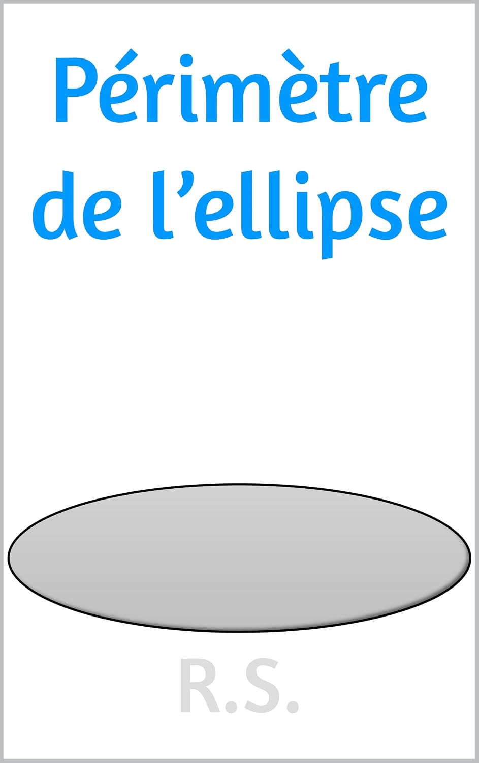 ler totalmente Périmètre de l’ellipse (French Edition)