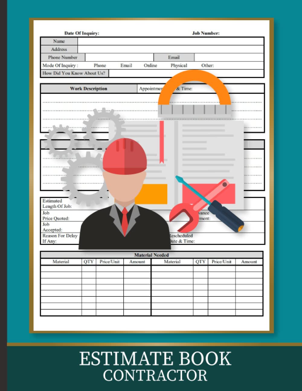 Contractor Estimate Book: Contractor Log Book Organizer Estimate Log Book With Client Data Log Diagram Sheets For Taking Measurements baixar livro de graça
