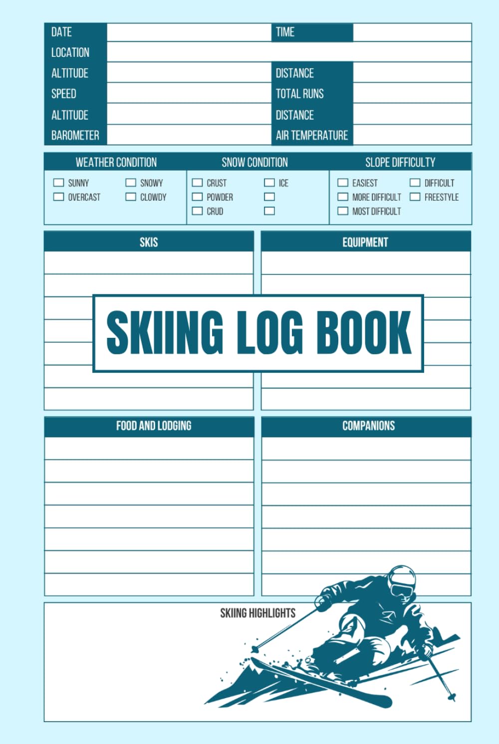 Skiing Log Book baixar o livro de graça